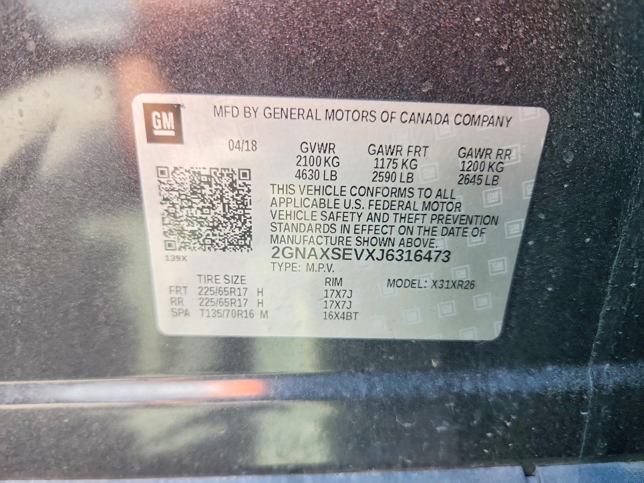 Chevrolet Equinox Lt