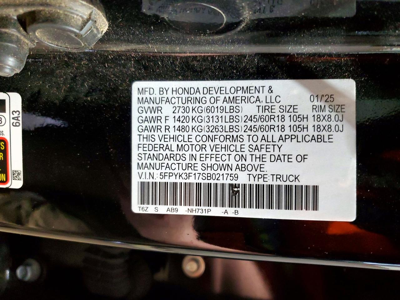 Honda Ridgeline Sport