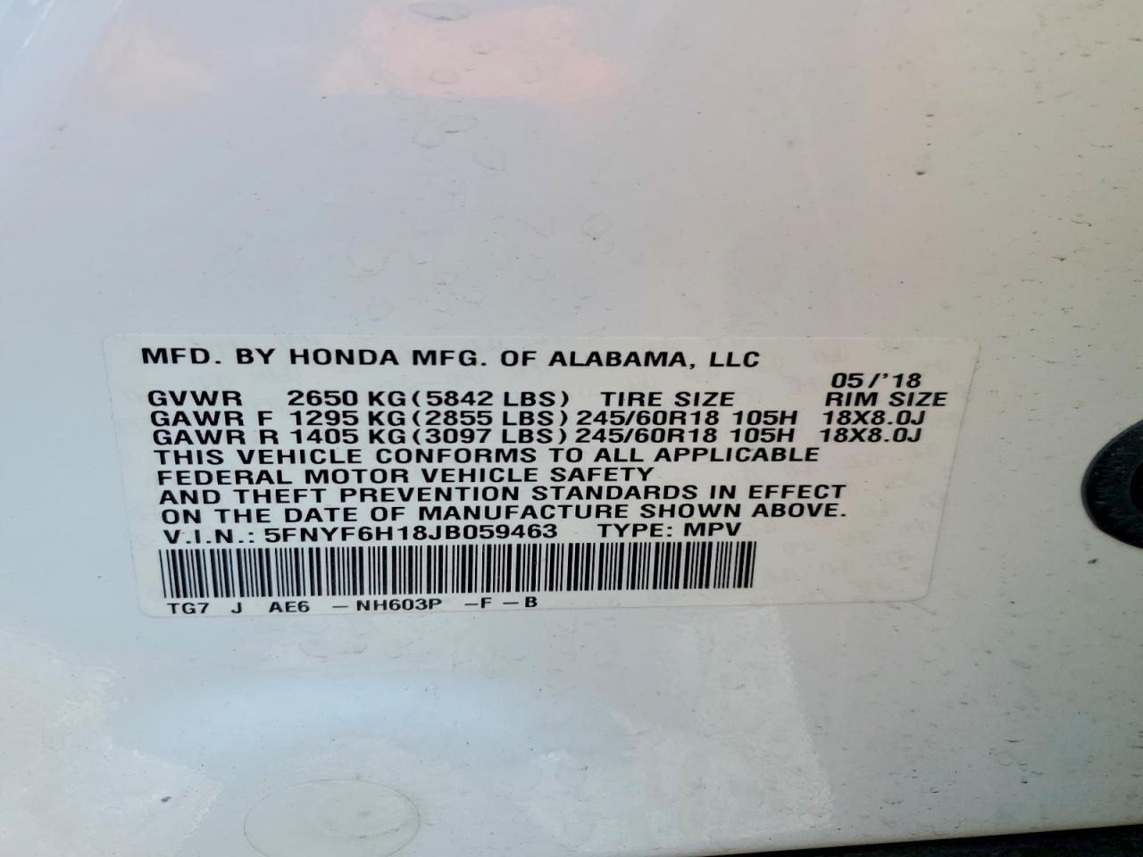 Honda Pilot Lx
