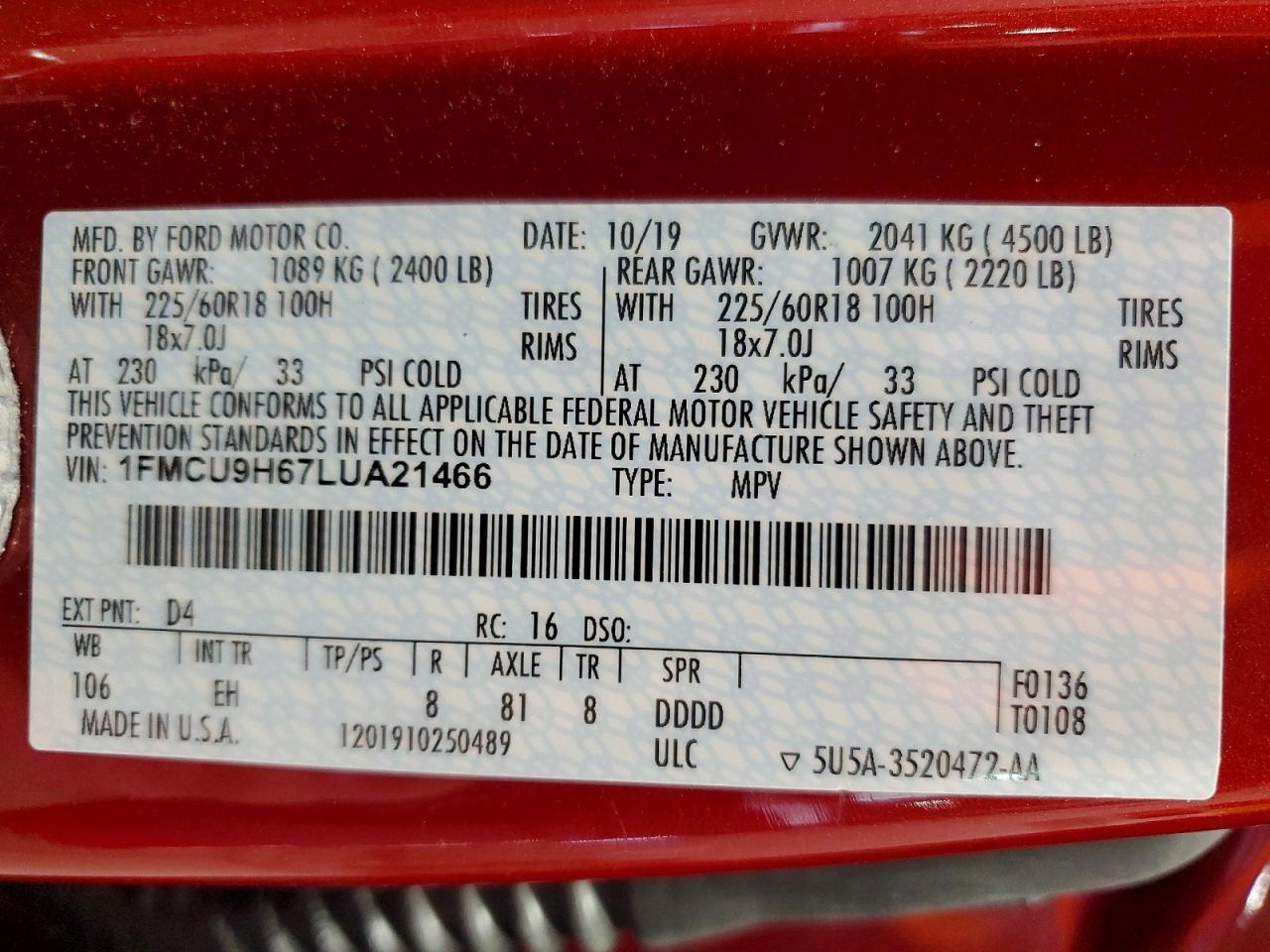 Ford Escape Sel