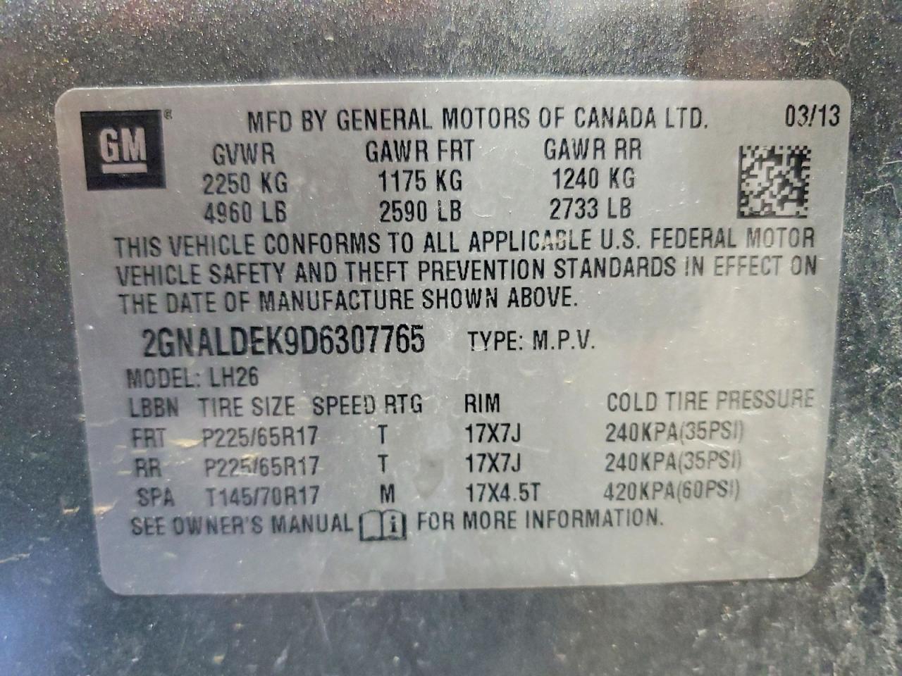 Chevrolet Equinox Lt