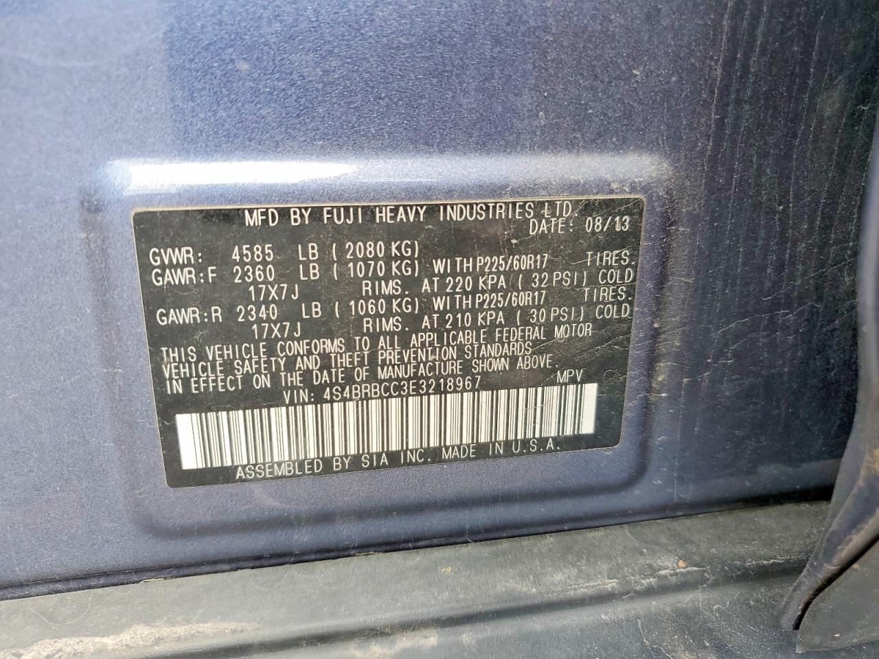 Subaru Outback 2.5i Premium