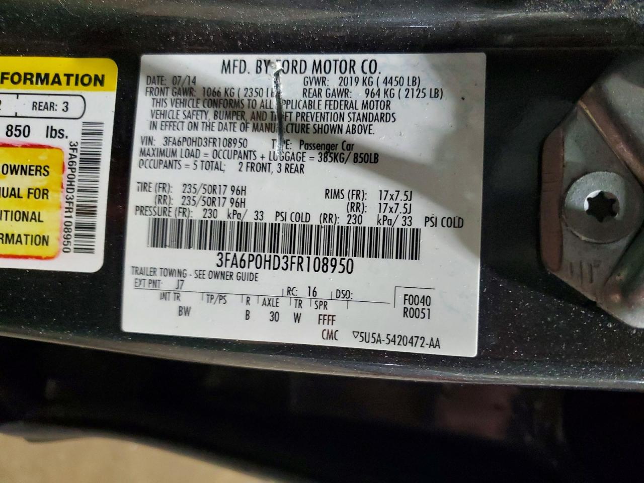 Ford Fusion Se