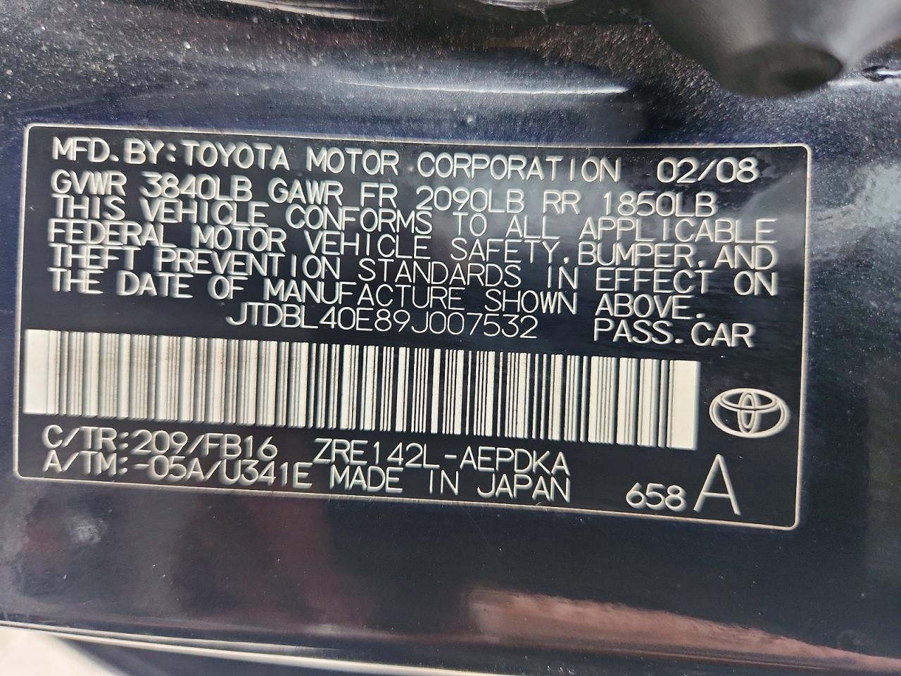 Toyota Corolla Le