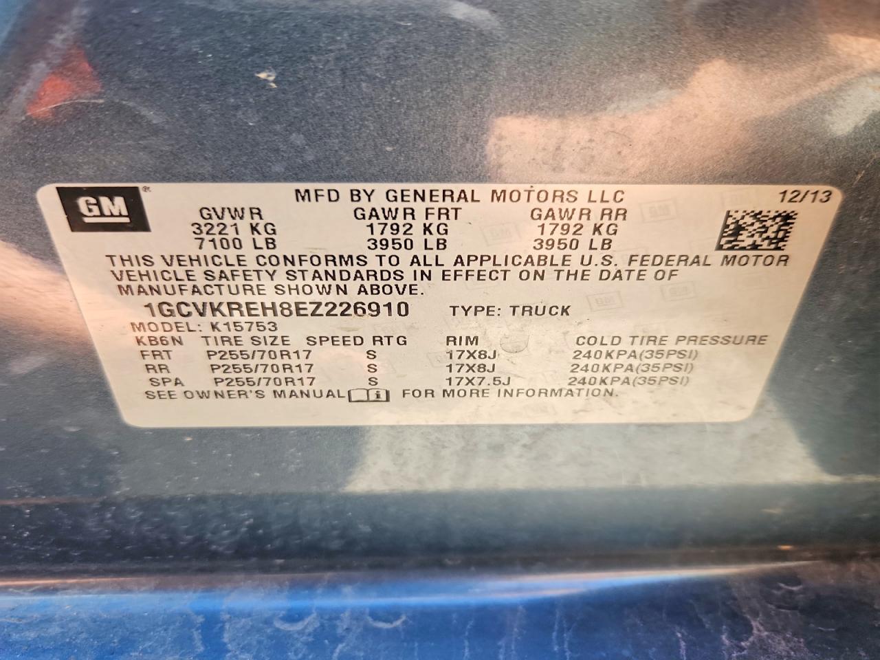 Chevrolet Silverado K1500 Lt