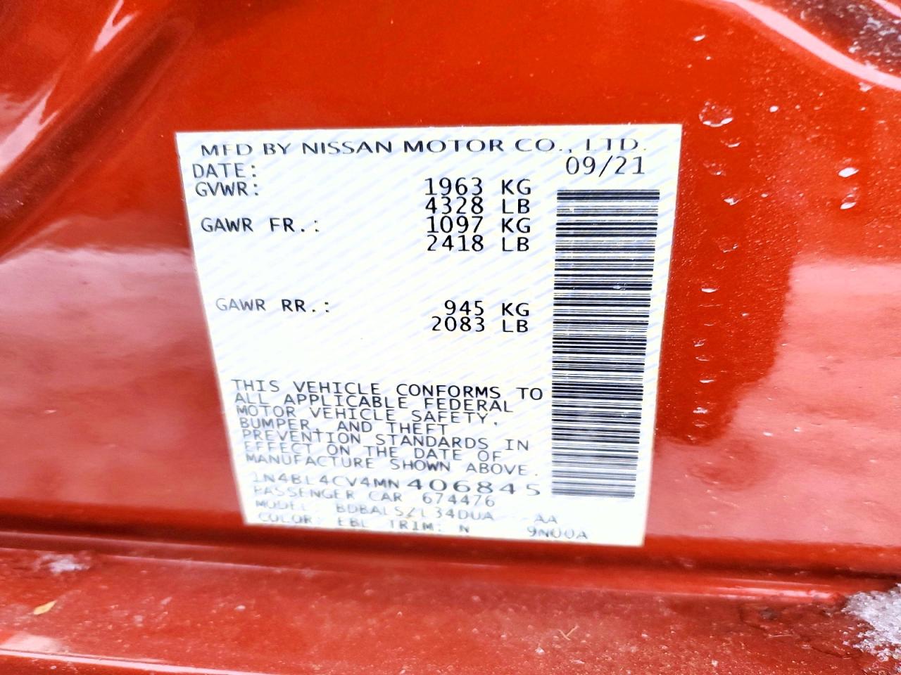 Nissan Altima 2.5 Sr