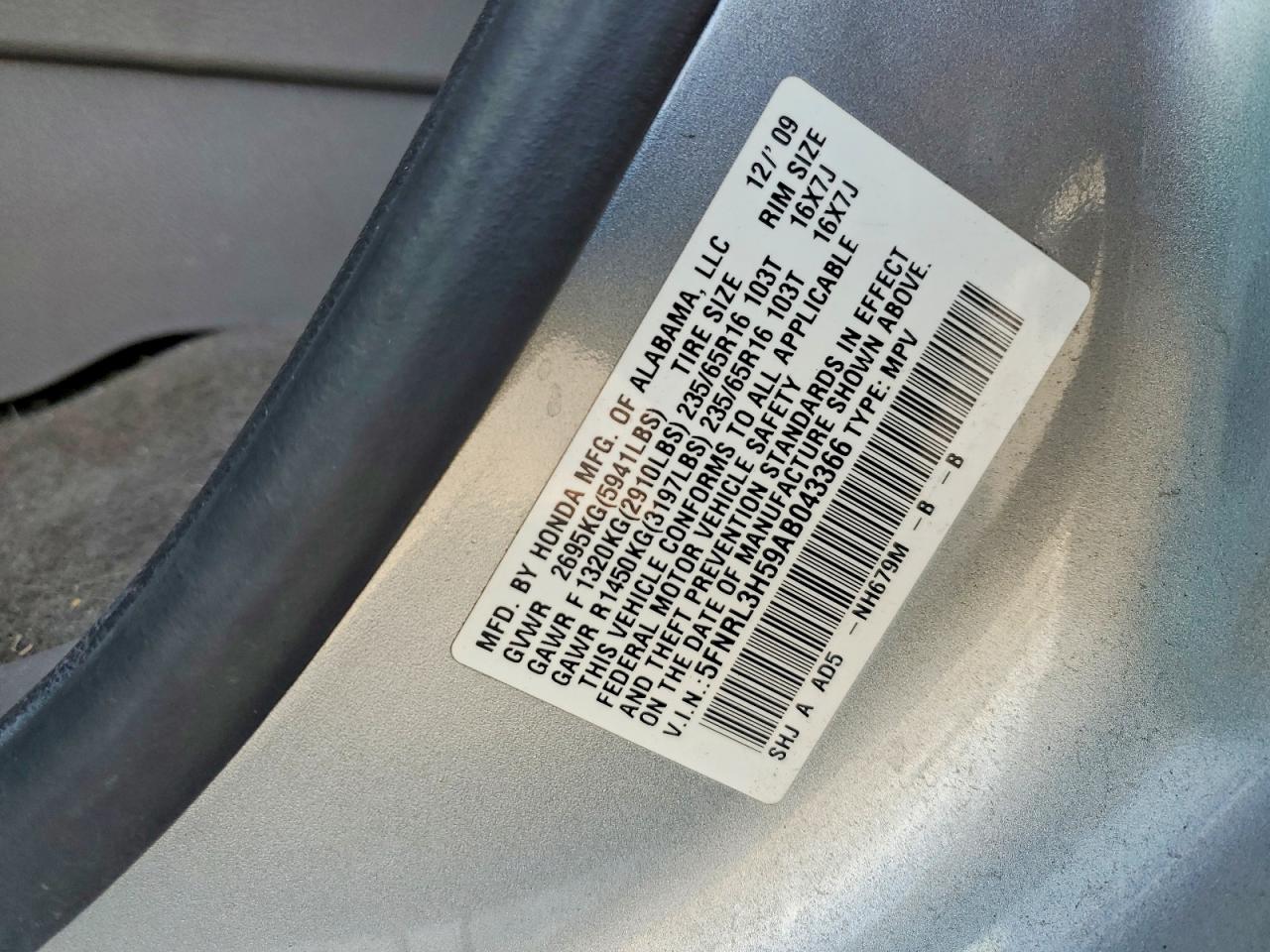 Honda Odyssey Ex