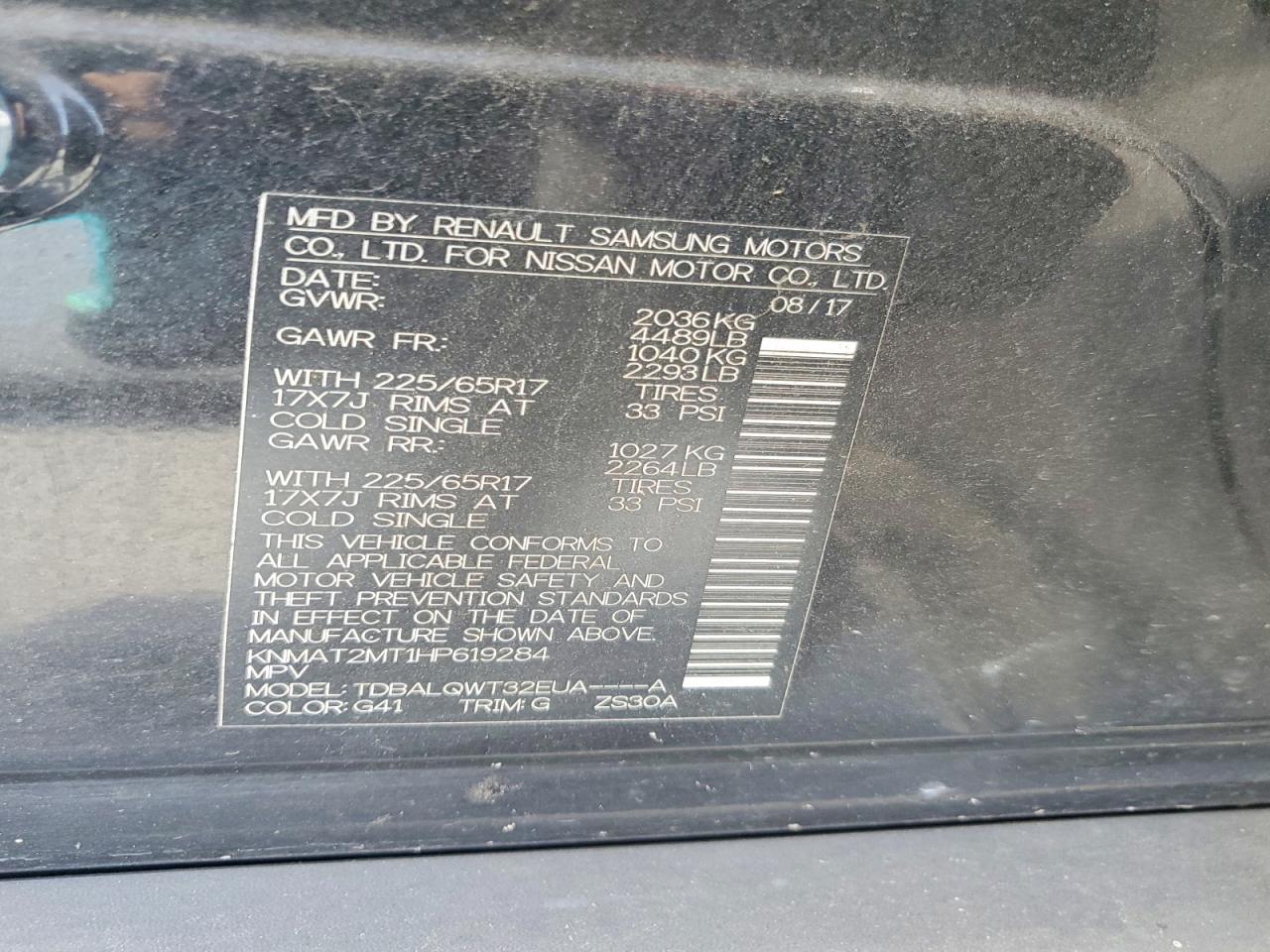 Nissan Rogue Sv