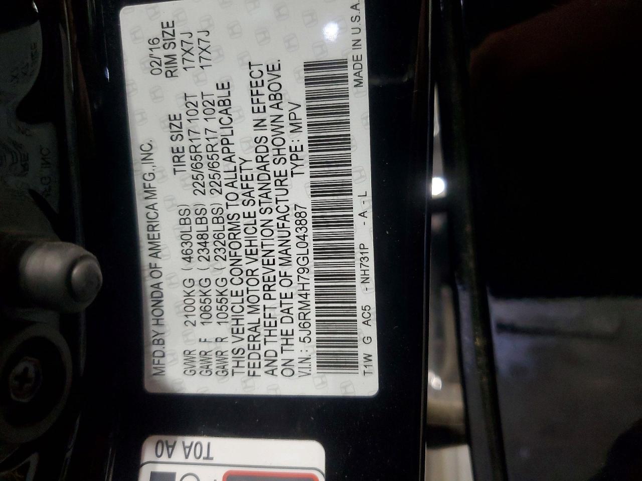 Honda Crv Exl