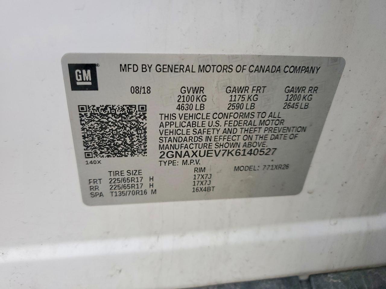 Chevrolet Equinox Lt
