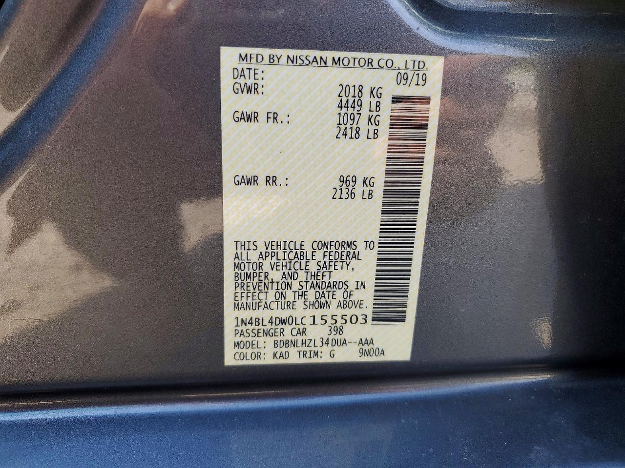 Nissan Altima Sv