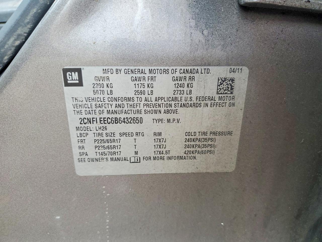 Chevrolet Equinox Lt