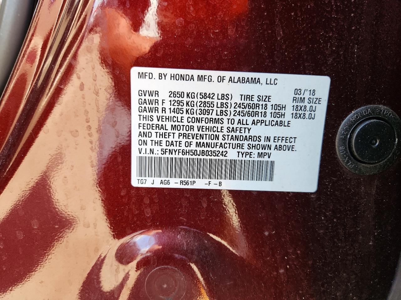 Honda Pilot Exl