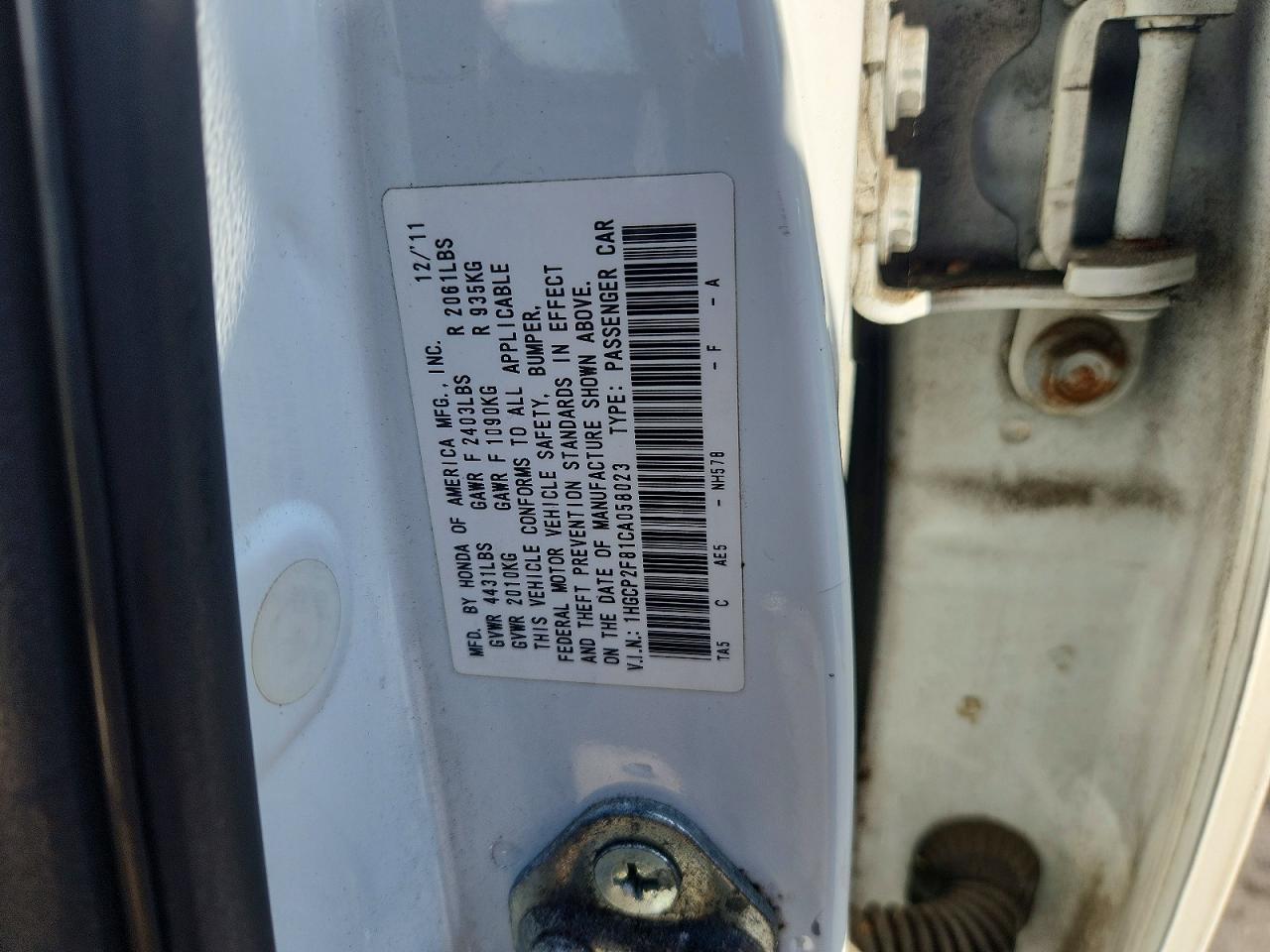 Honda Accord Exl