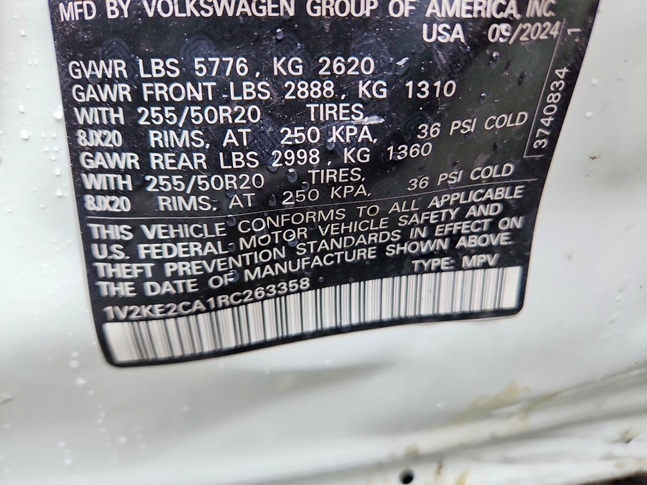 Volkswagen Atlas Se