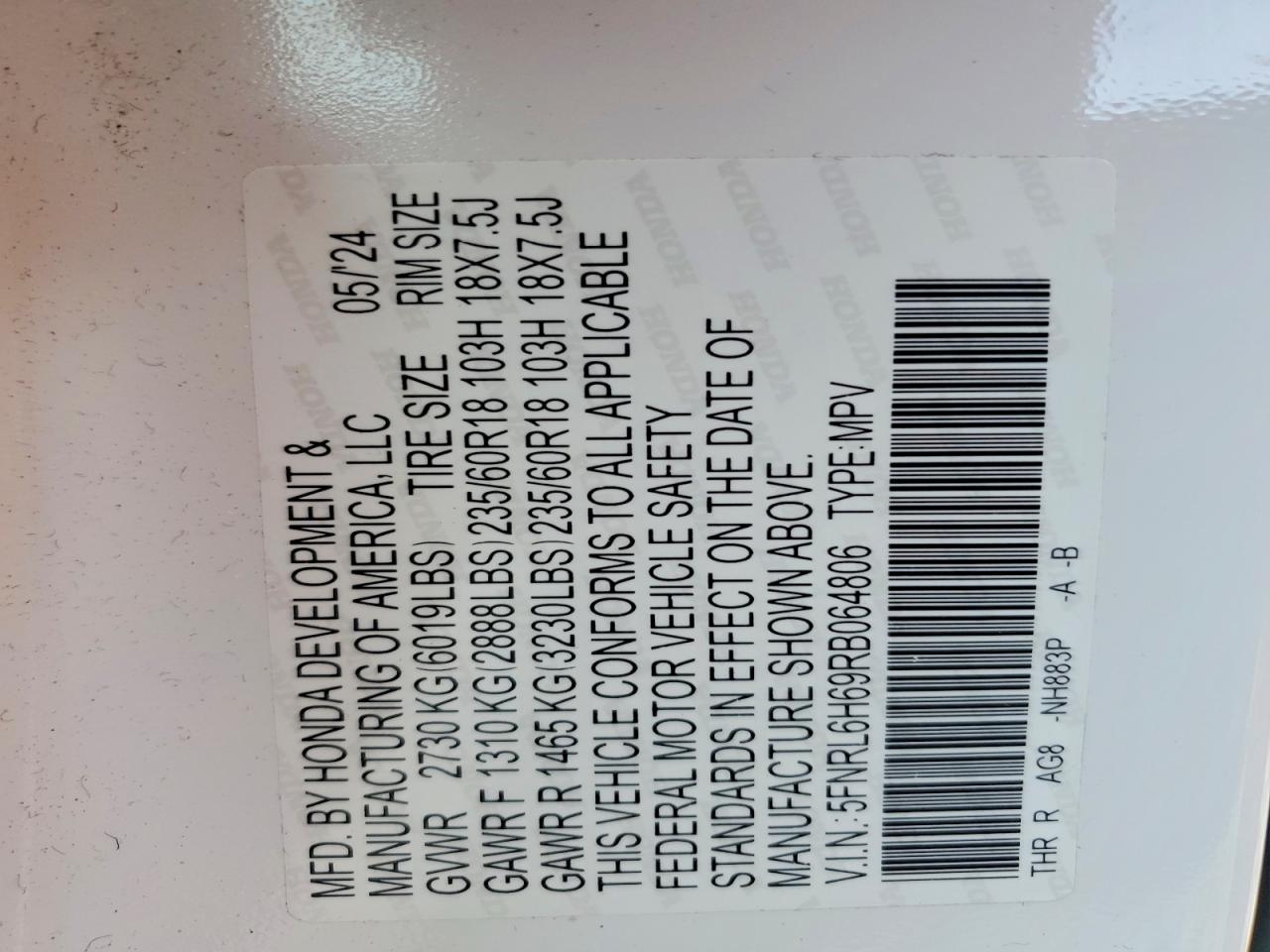 Honda Odyssey Exl