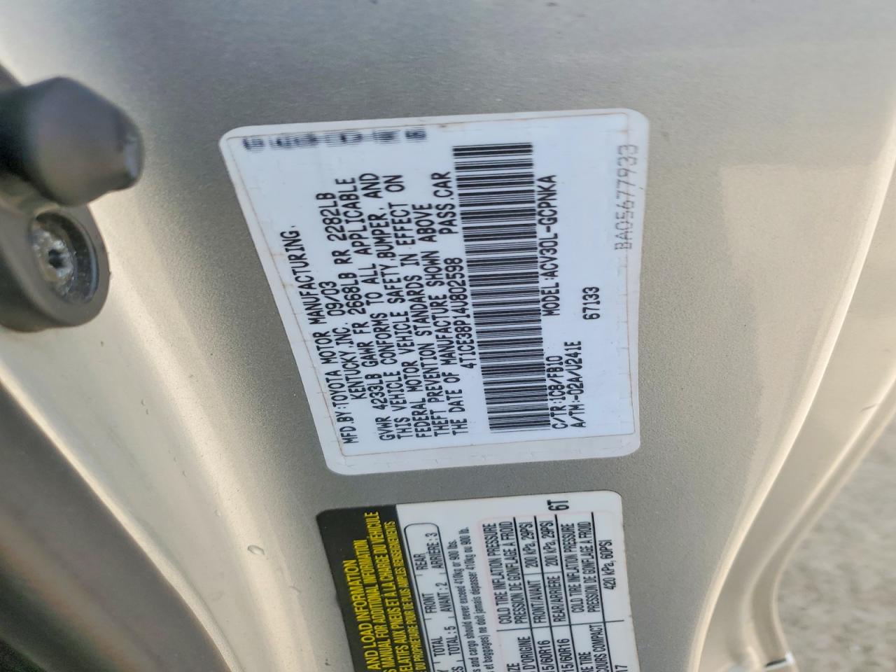 Toyota Camry Se
