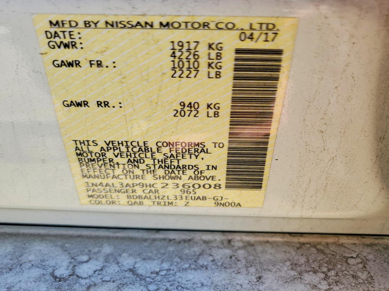 Nissan Altima 2.5 Sr