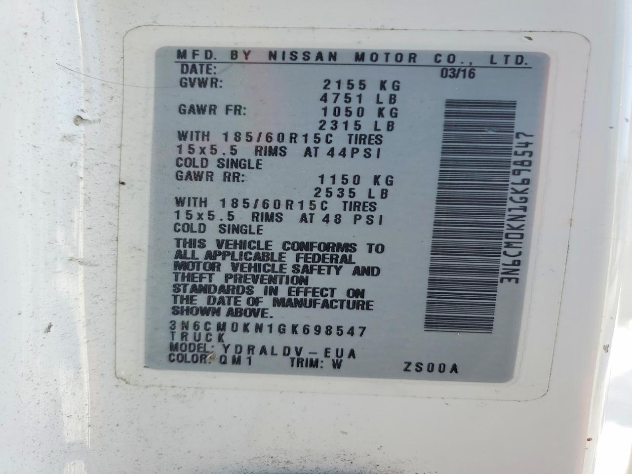 Nissan Nv 2.5s