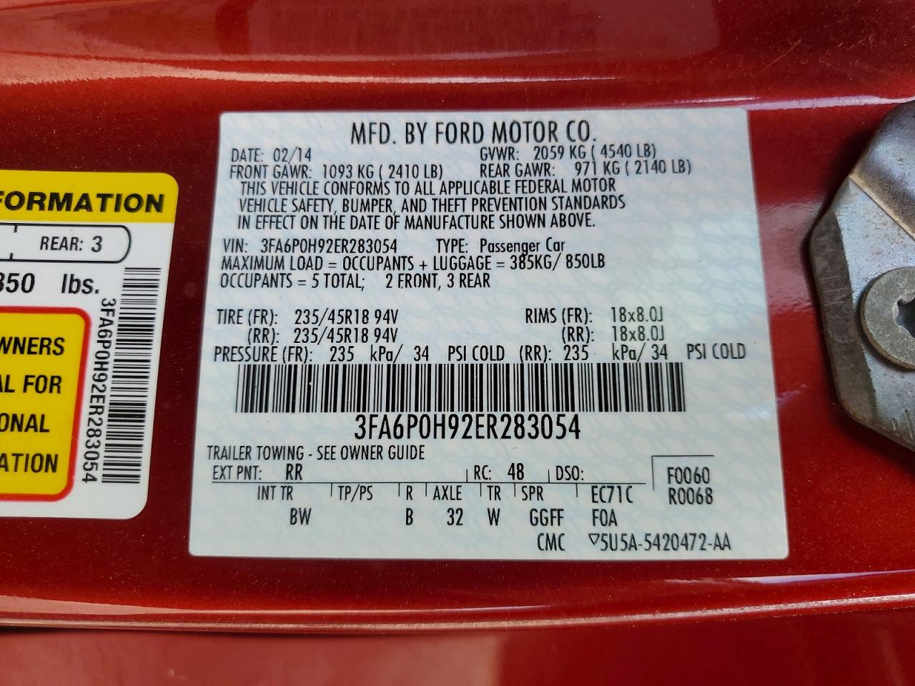 Ford Fusion Se