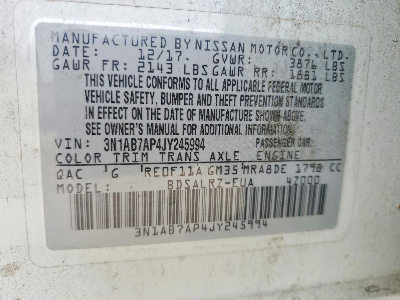 Nissan Sentra Sr