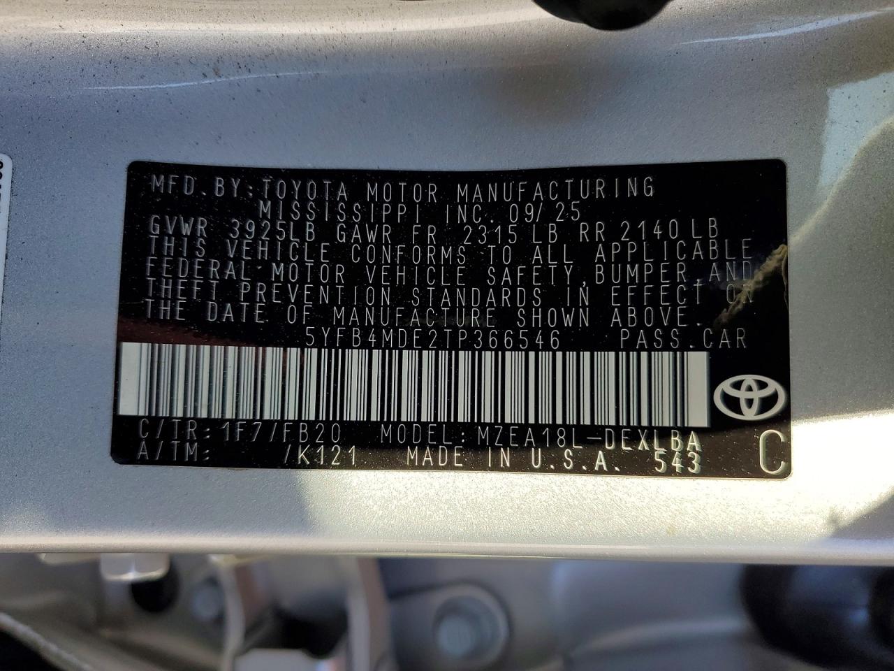Toyota Corolla Le