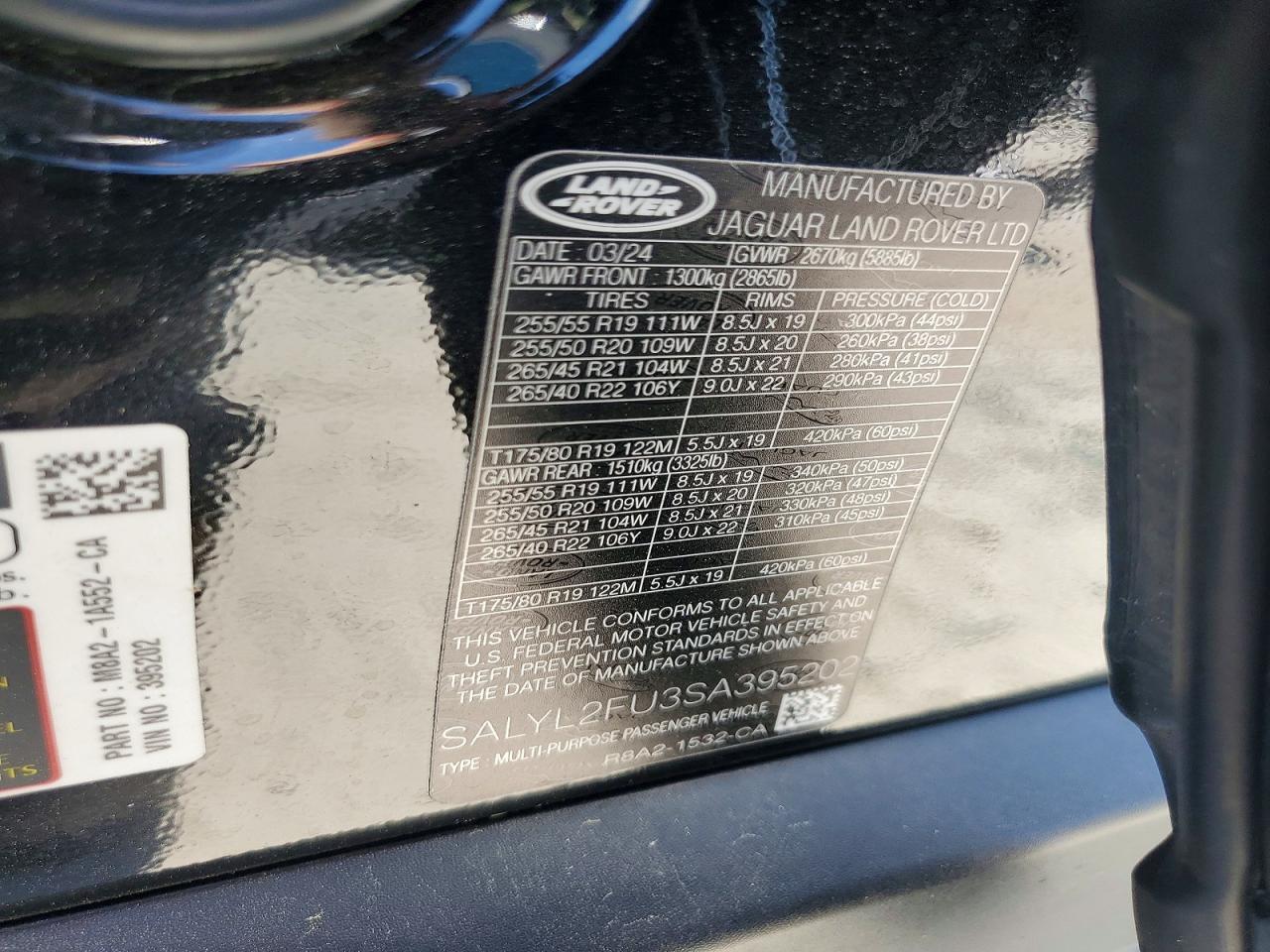 Land Rover Range Rover Dynamic Se