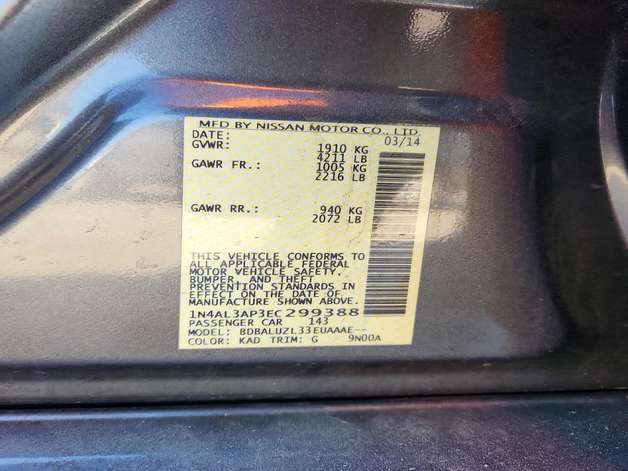 Nissan Altima 2.5 Sv
