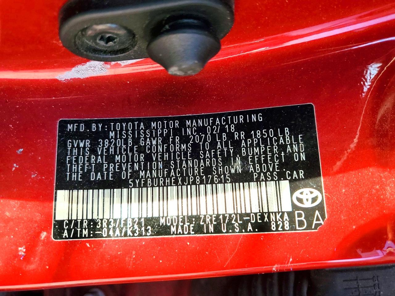 Toyota Corolla Le