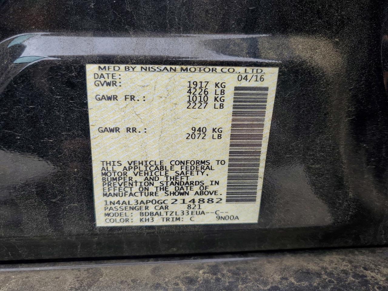 Nissan Altima 2.5 Sl