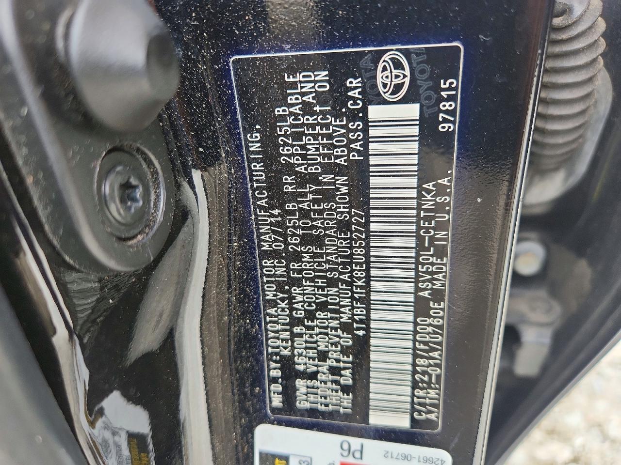Toyota Camry Le
