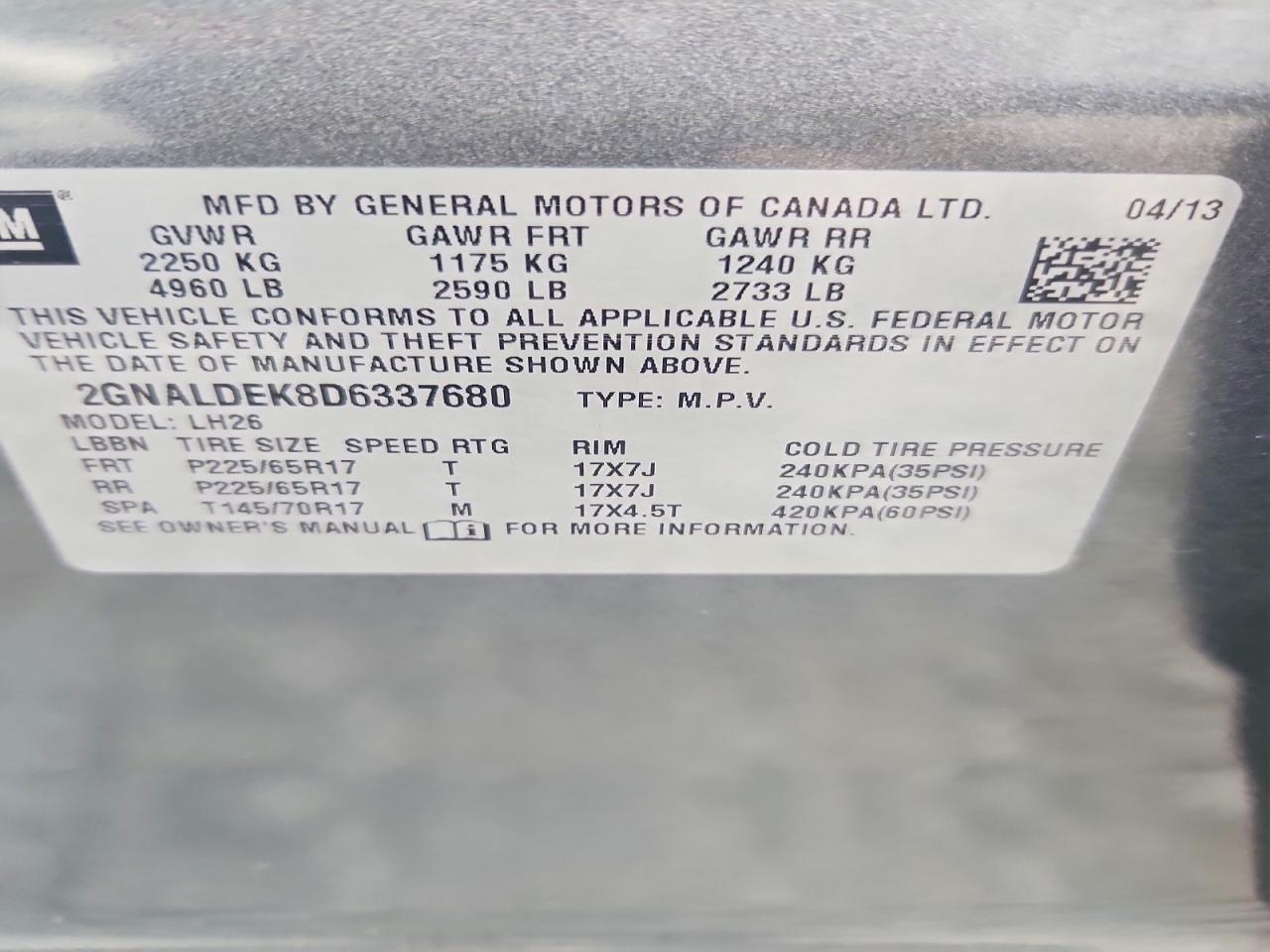 Chevrolet Equinox Lt
