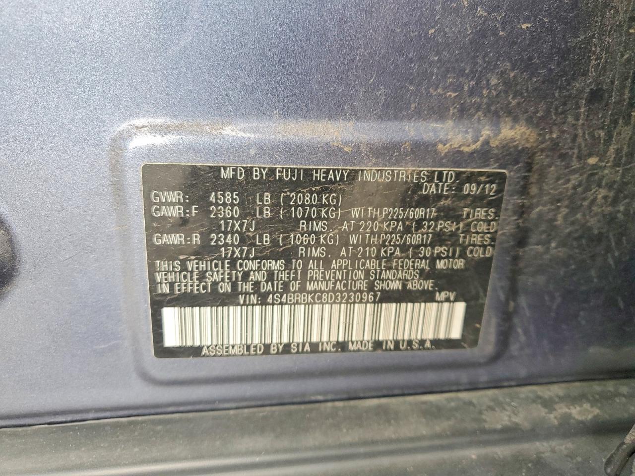 Subaru Outback 2.5i Limited
