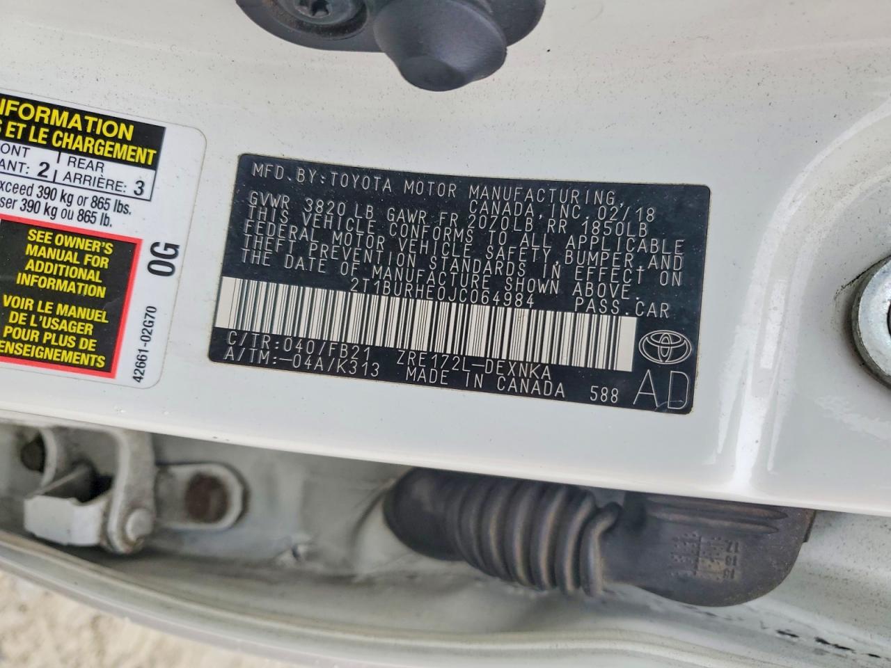 Toyota Corolla L