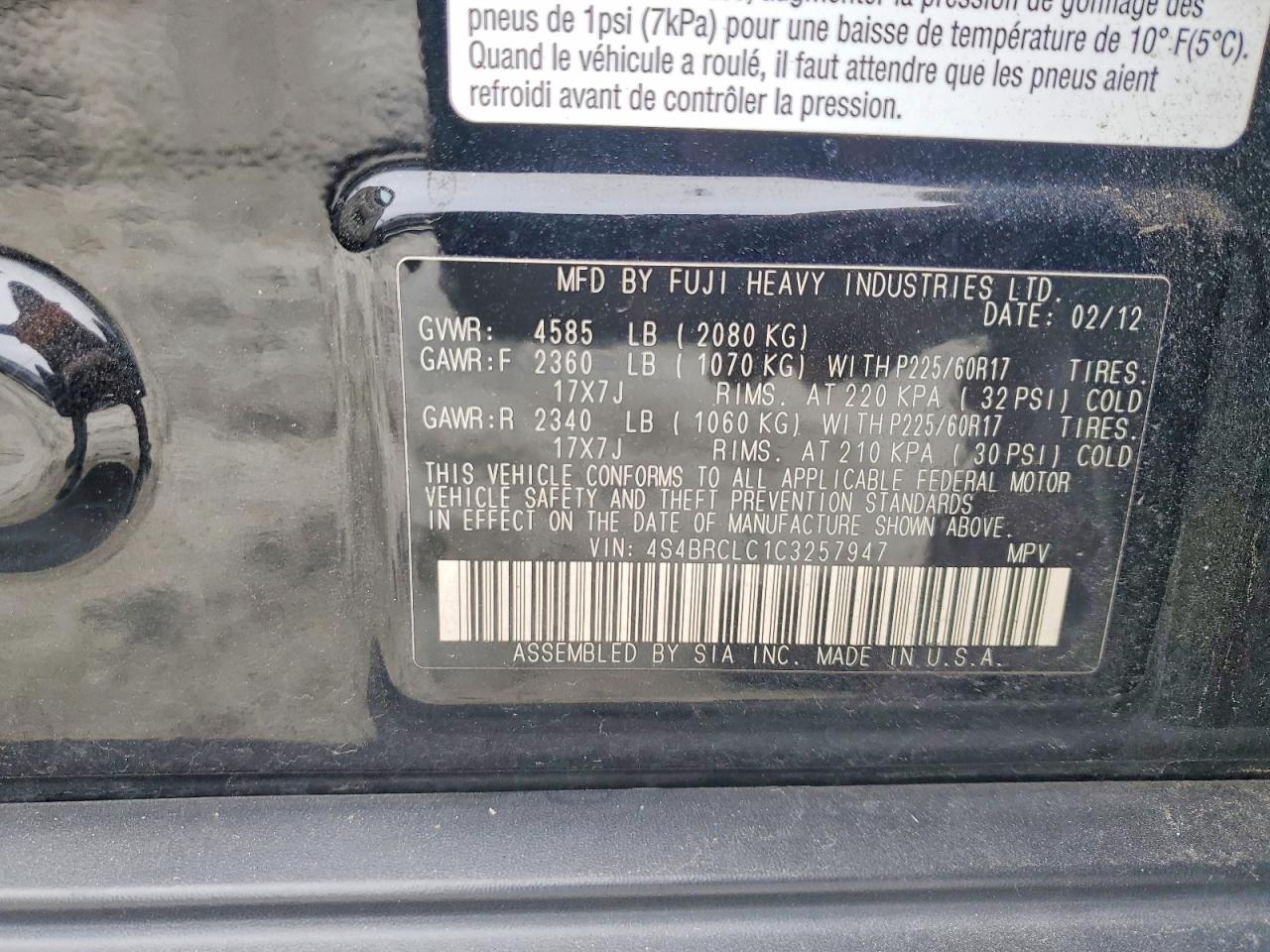 Subaru Outback 2.5i Limited