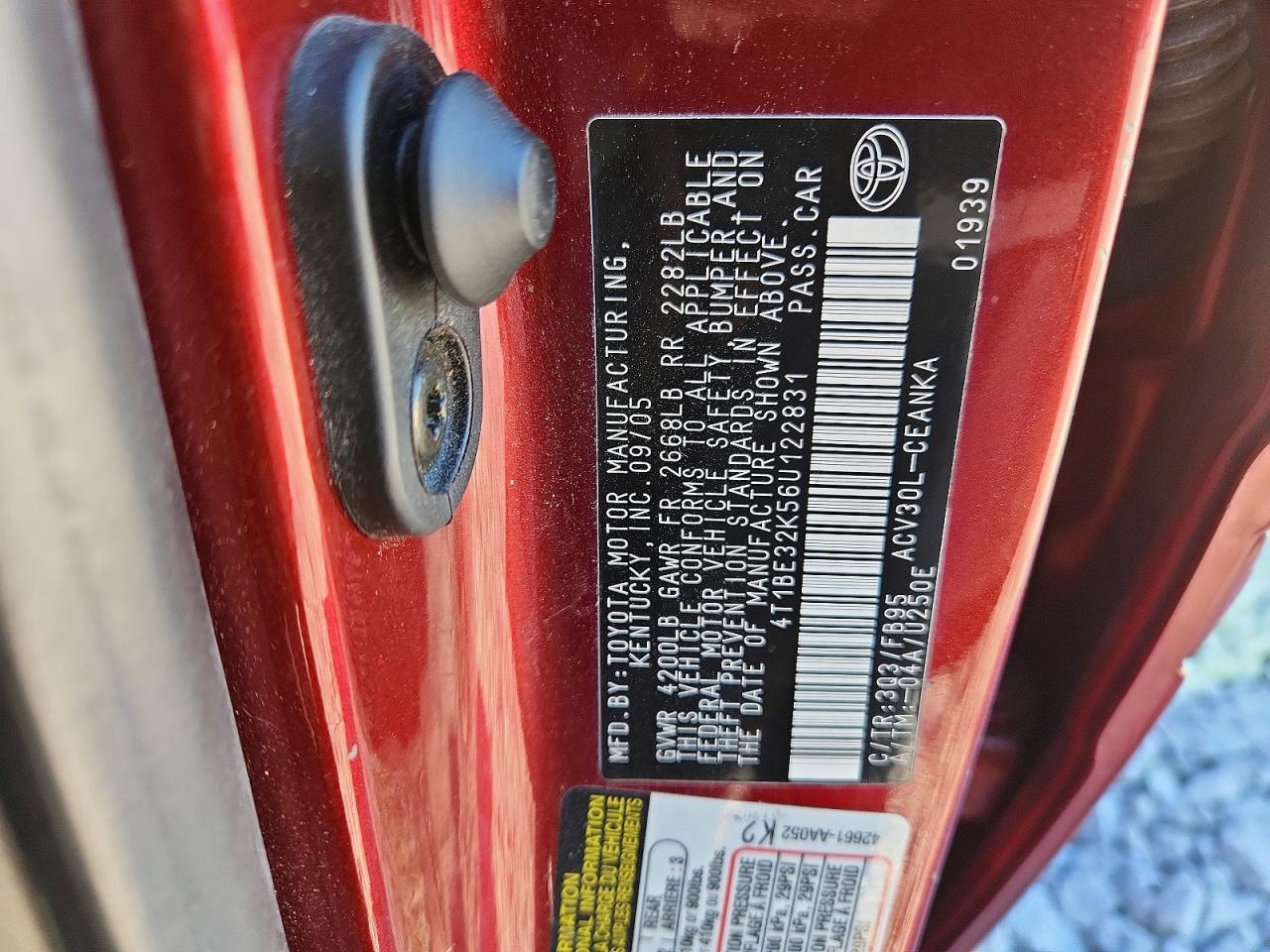 Toyota Camry Le