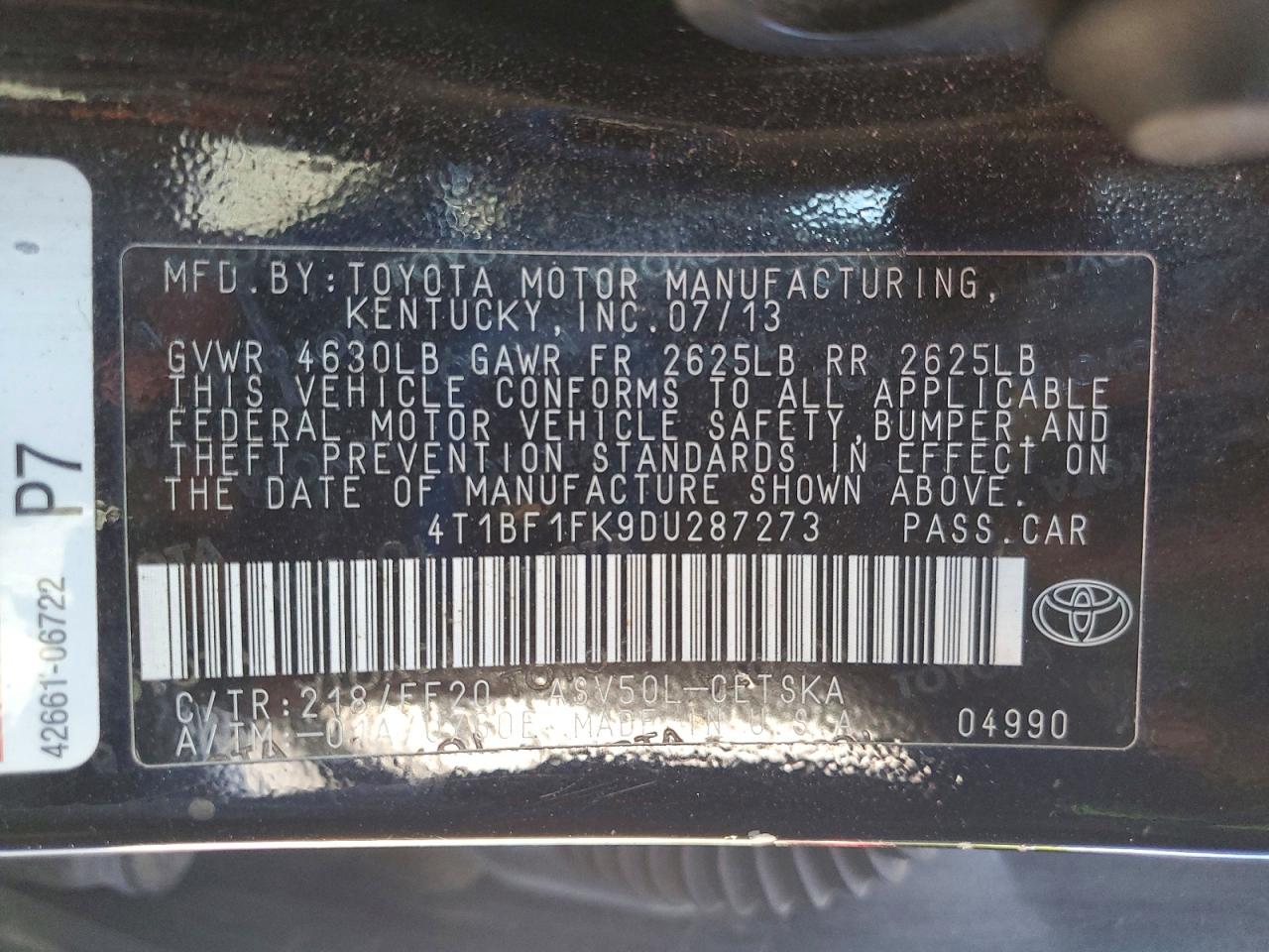 Toyota Camry Se