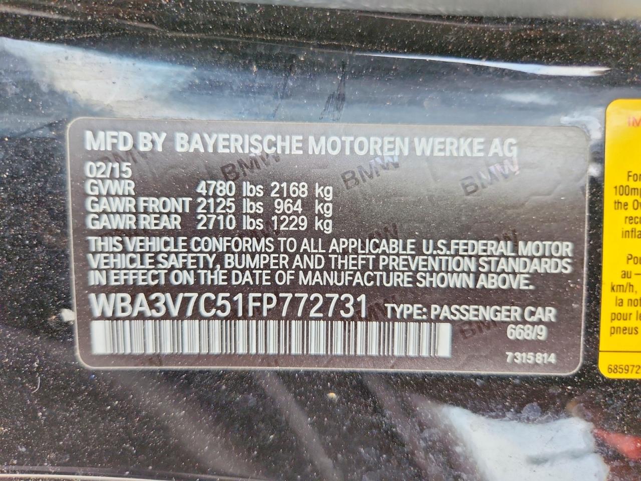 BMW 4 Series I Sulev