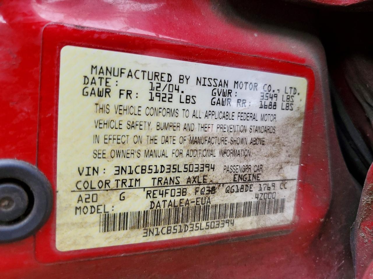 Nissan Sentra 1.8
