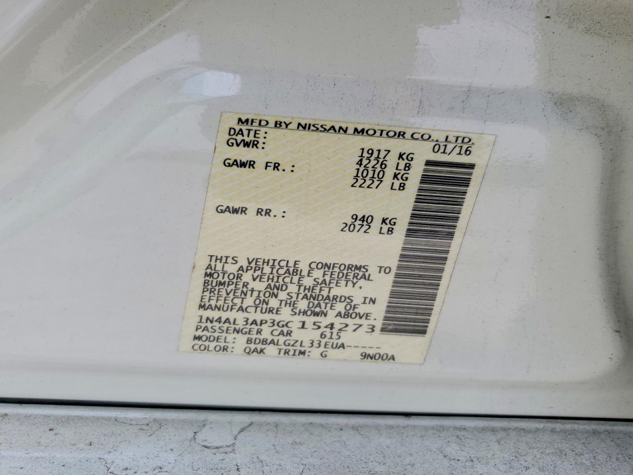 Nissan Altima 2.5 S