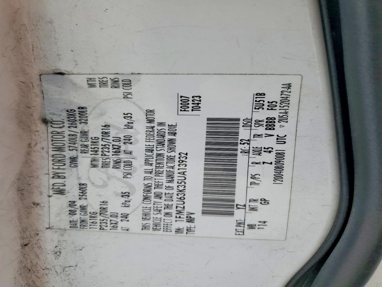 Ford Expl 4d Eb