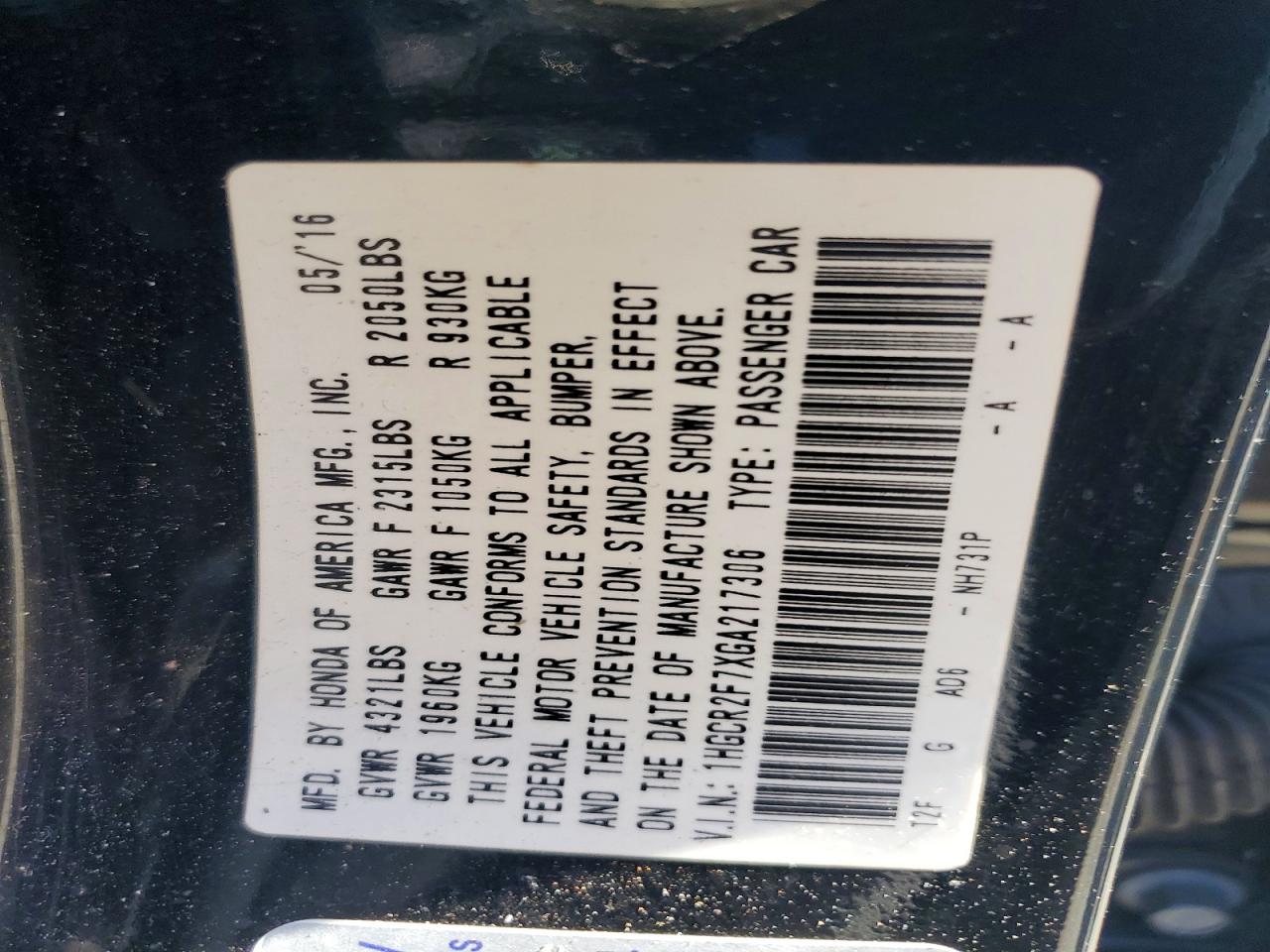 Honda Accord Ex