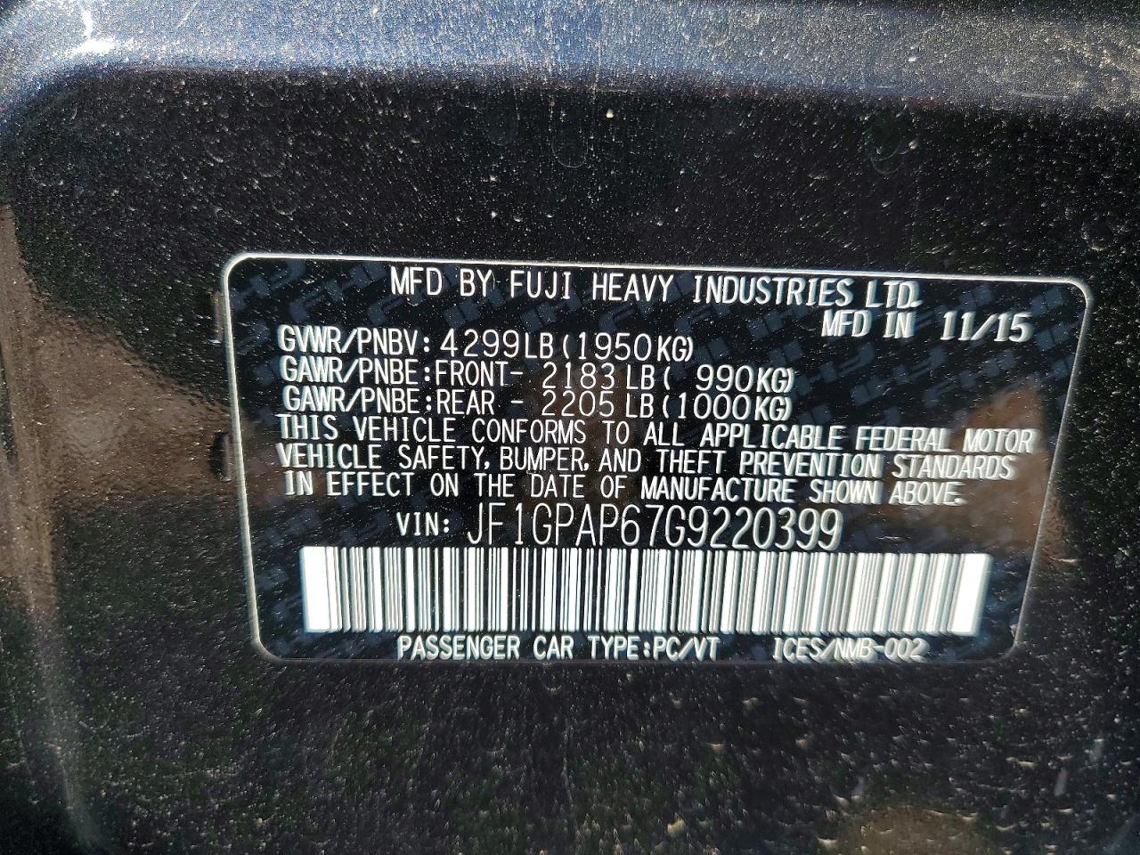 Subaru Impreza Sport Premium