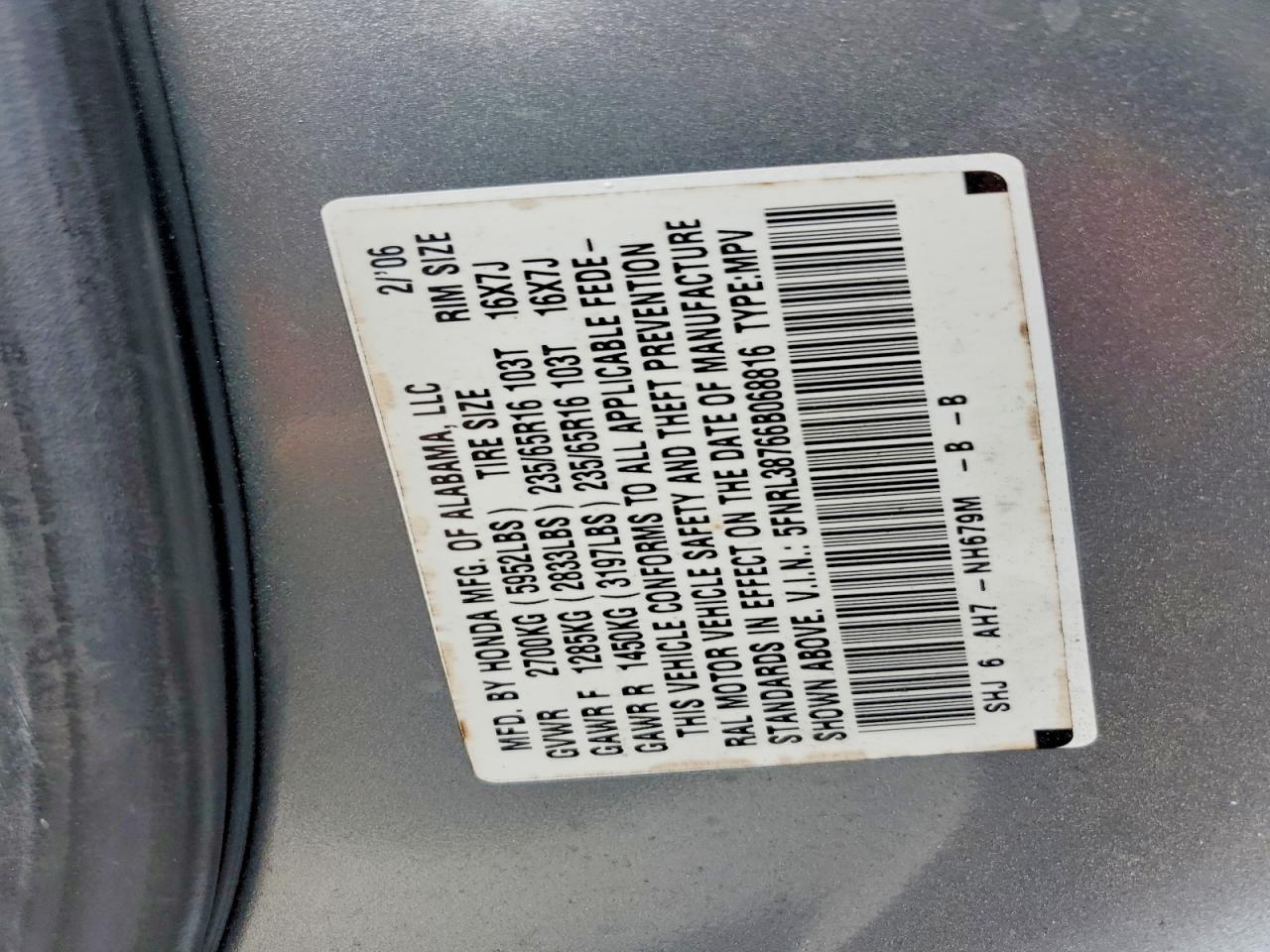 Honda Odyssey Exl