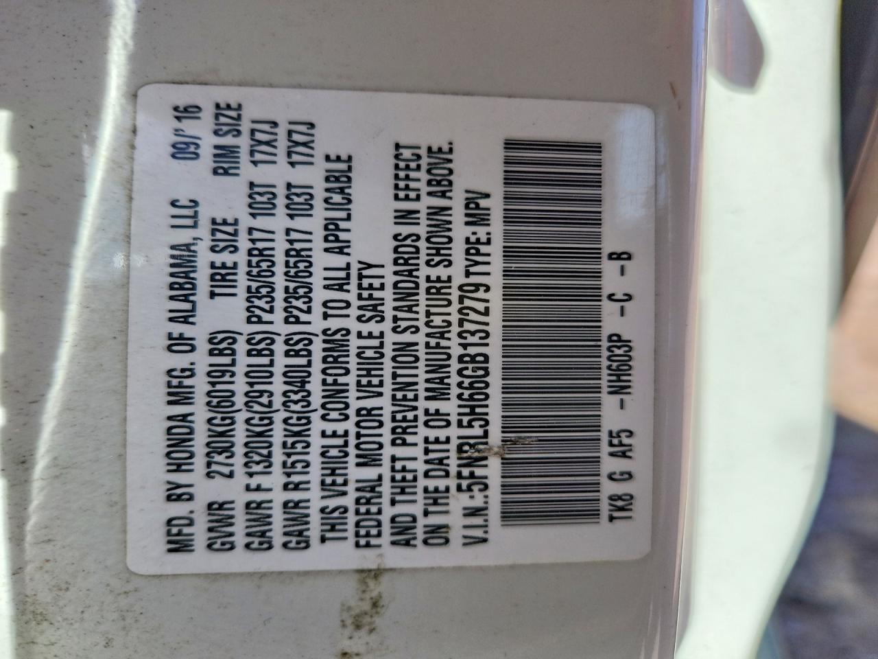Honda Odyssey Exl