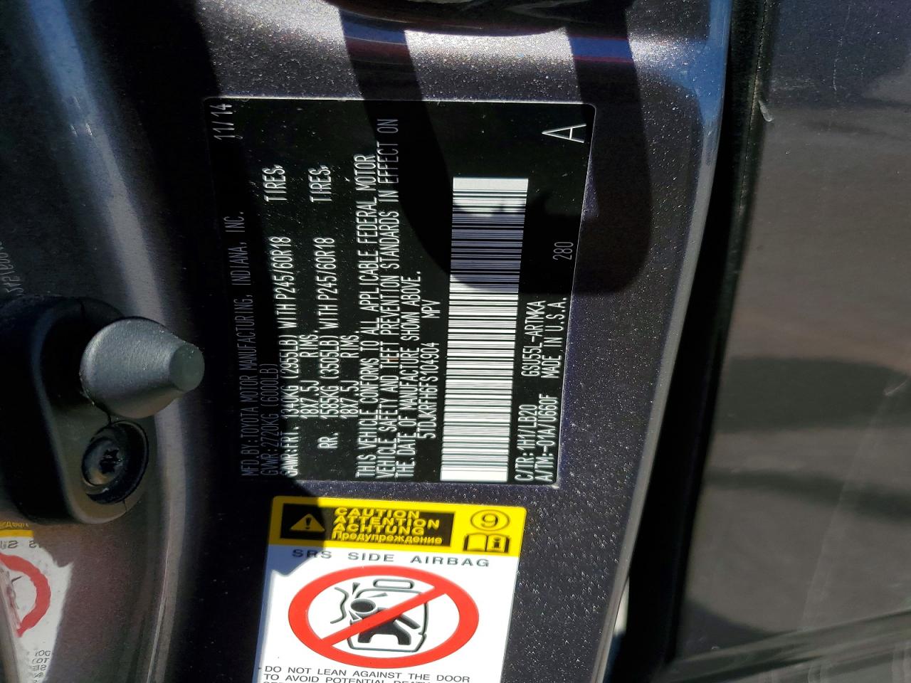 Toyota Highlander Xle