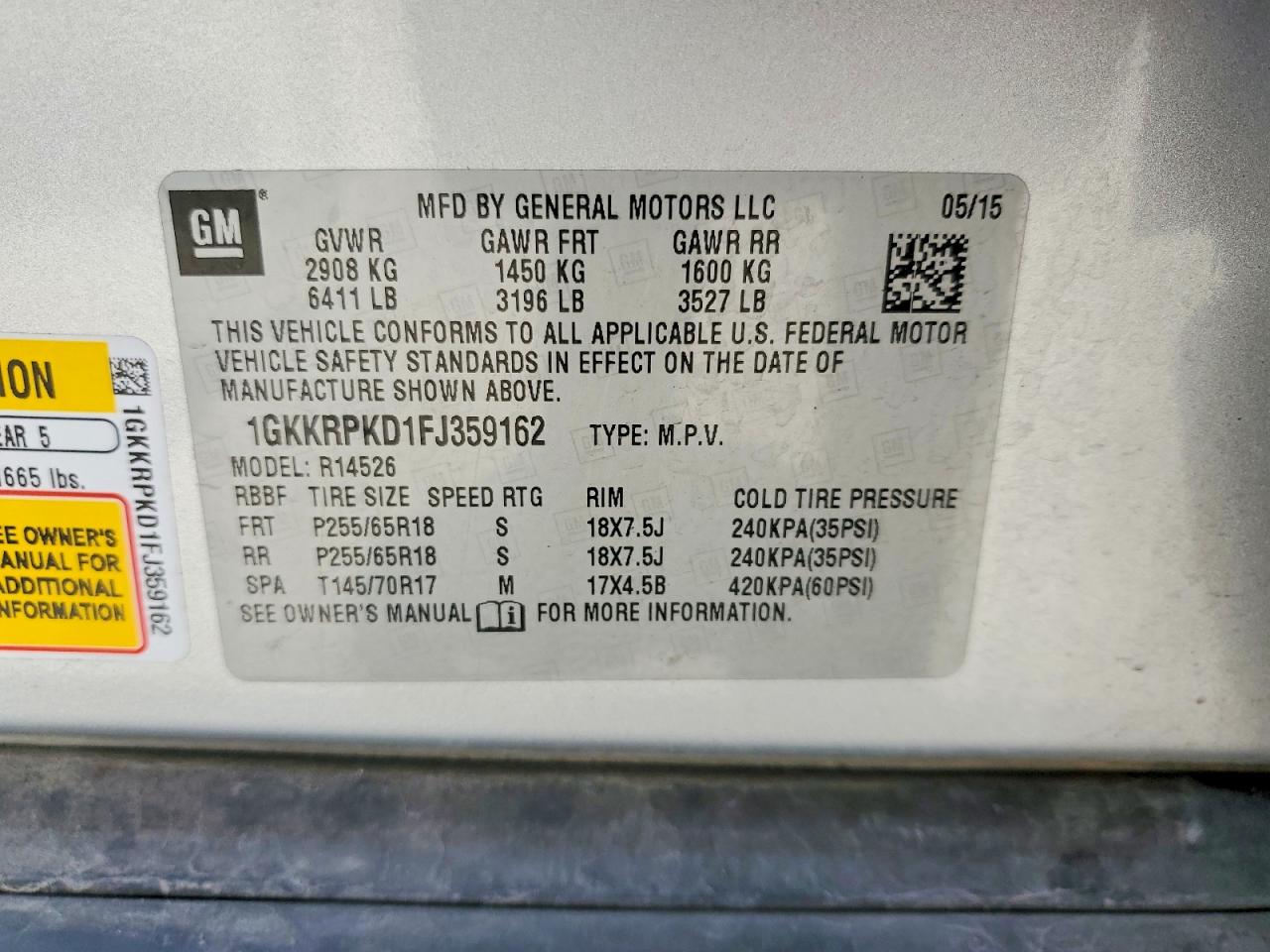 GMC Acadia Sle