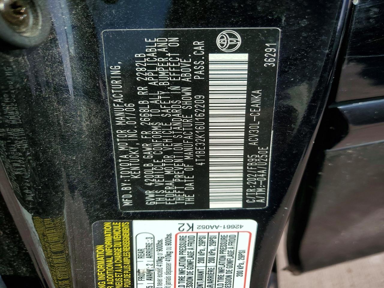 Toyota Camry Le