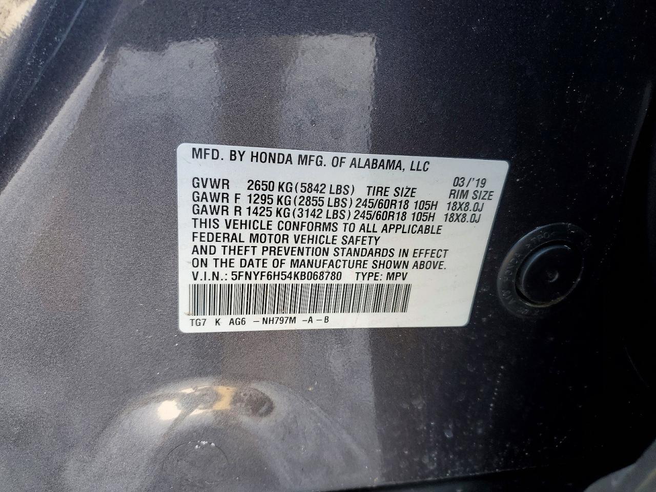 Honda Pilot Exl