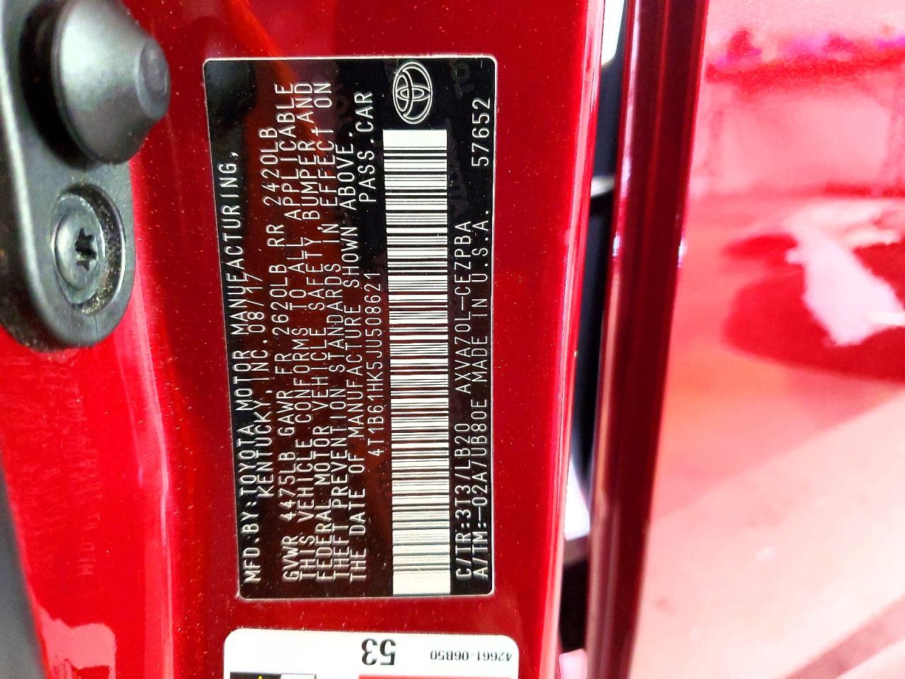Toyota Camry Xse